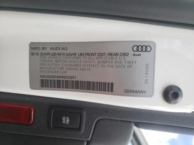 2017 AUDI A4 ULTRA P WAUGMAF4XHN033991