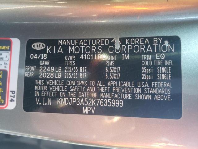 2019 KIA SOUL + KNDJP3A52K7635999