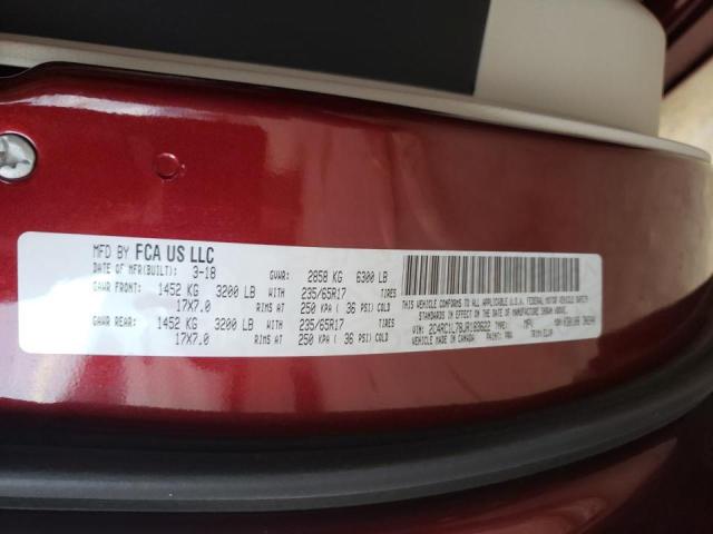 2018 CHRYSLER PACIFICA H 2C4RC1L78JR183622