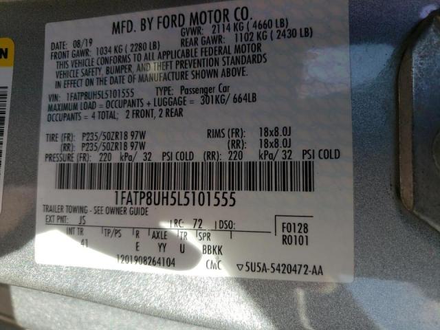 2020 FORD MUSTANG 1FATP8UH5L5101555