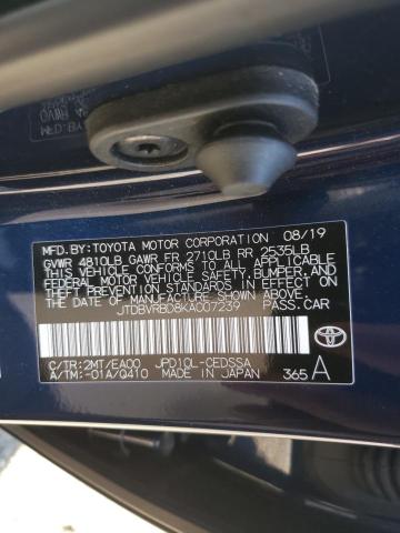 2019 TOYOTA MIRAI JTDBVRBD8KA007239