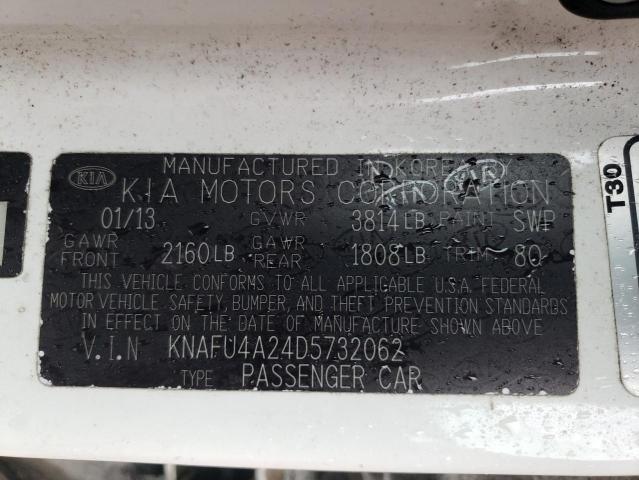 KNAFU4A24D5732062 Kia Forte Ex 2013. Фото: 9