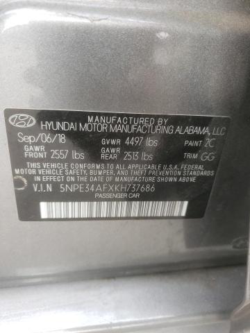 2019 HYUNDAI SONATA LIM - 5NPE34AFXKH737686