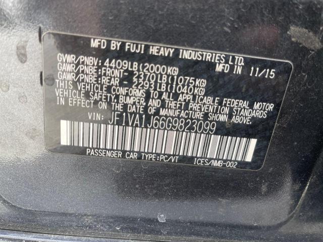 2016 SUBARU WRX LIMITE JF1VA1J66G9823099