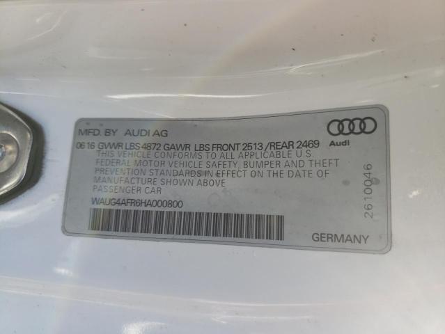 2017 AUDI S5 WAUG4AFR6HA000800