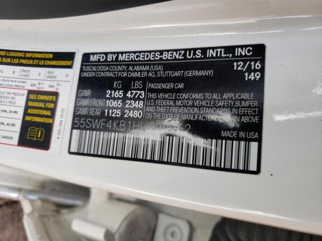 55SWF4KB1HU200962 Mercedes-Benz C 300 4Mat 2017. Фото: 9