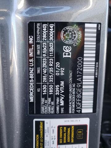 2020 MERCEDES-BENZ GLS 580 4M 4JGFF8GE9LA172000