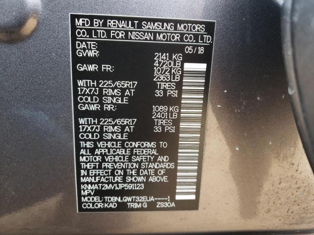 2018 NISSAN ROGUE S KNMAT2MV1JP591123