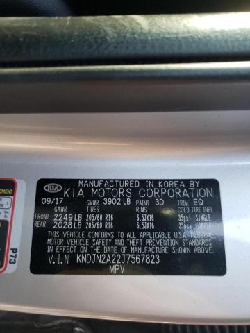 2018 KIA SOUL KNDJN2A22J7567823
