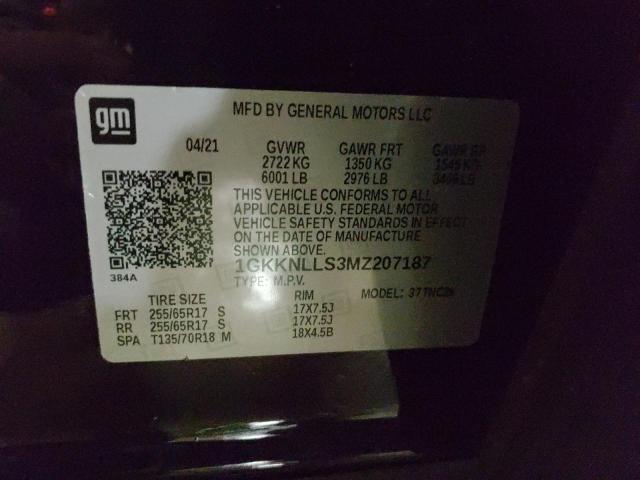 2021 GMC ACADIA AT4 1GKKNLLS3MZ207187