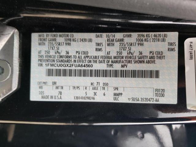 2015 FORD ESCAPE SE - 1FMCU0GX2FUA64560