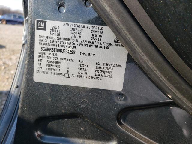 2011 BUICK ENCLAVE CX 5GAKRBED0BJ354296