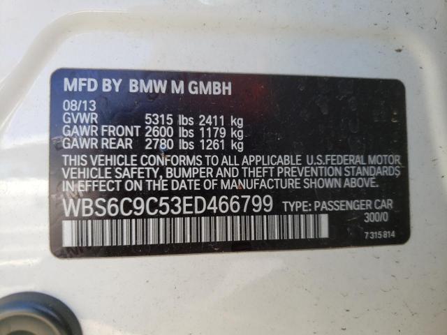 2014 BMW M6 GRAN CO WBS6C9C53ED466799