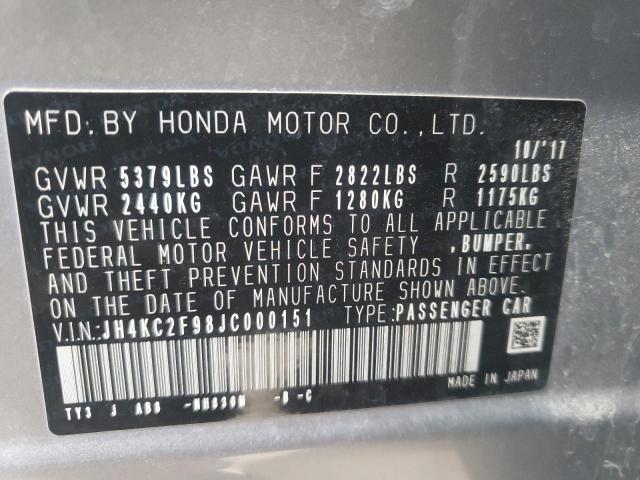 2018 ACURA RLX SPORT JH4KC2F98JC000151
