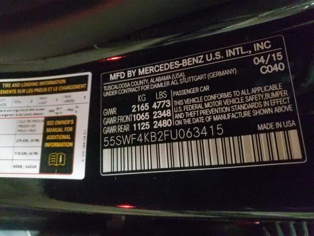 55SWF4KB2FU063415 Mercedes-Benz C 300 4Mat 2015. Фото: 9