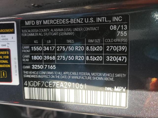 2014 MERCEDES-BENZ GL 450 4MA - 4JGDF7CE7EA291061