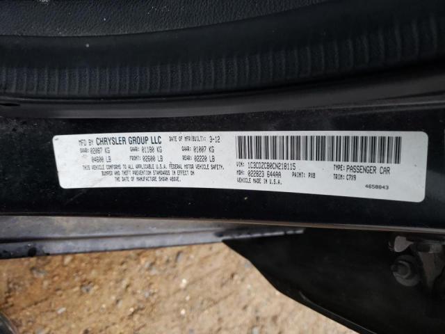 2012 DODGE AVENGER SX 1C3CDZCB0CN218115
