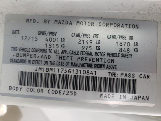 2016 MAZDA 3 SPORT JM1BM1T75G1310841