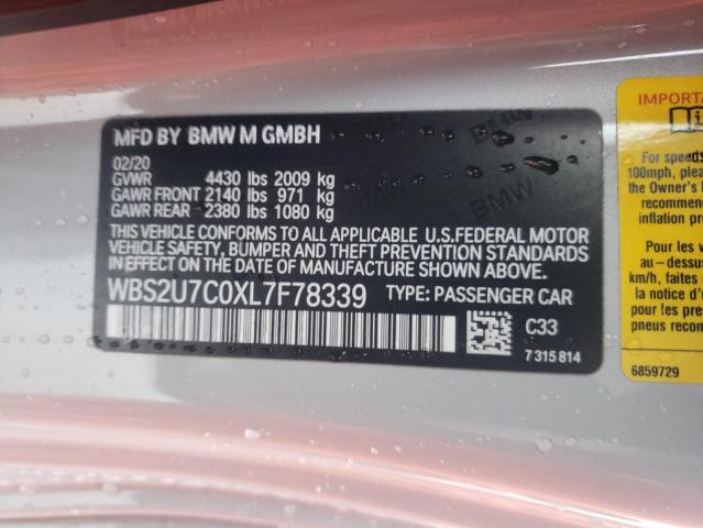 2020 BMW M2 COMPETI WBS2U7C0XL7F78339