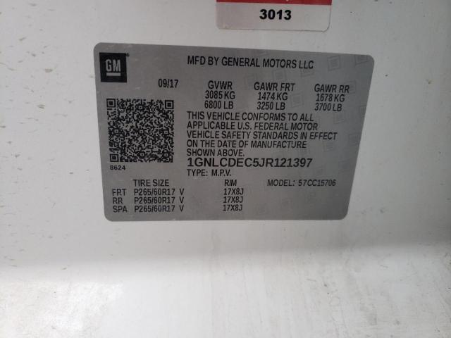 2018 CHEVROLET TAHOE POLI 1GNLCDEC5JR121397