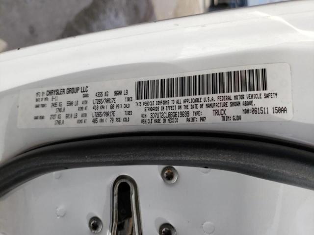 2011 DODGE RAM 2500 3D7UT2CL8BG619699