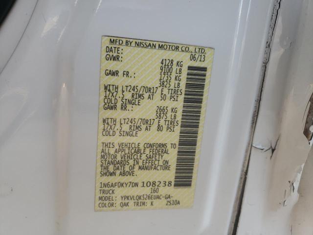 2013 NISSAN NV 2500 1N6AF0KY7DN108238