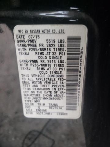 2016 INFINITI QX70 JN8CS1MWXGM400571