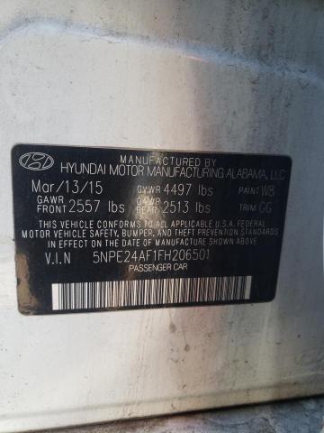 2015 HYUNDAI SONATA SE 5NPE24AF1FH206501