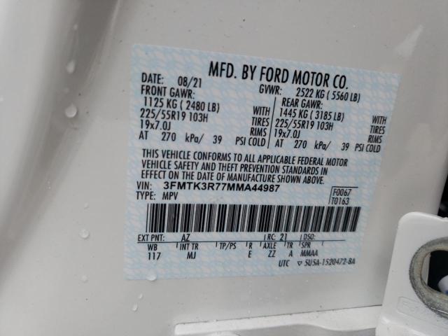 2021 FORD MUSTANG MA 3FMTK3R77MMA44987