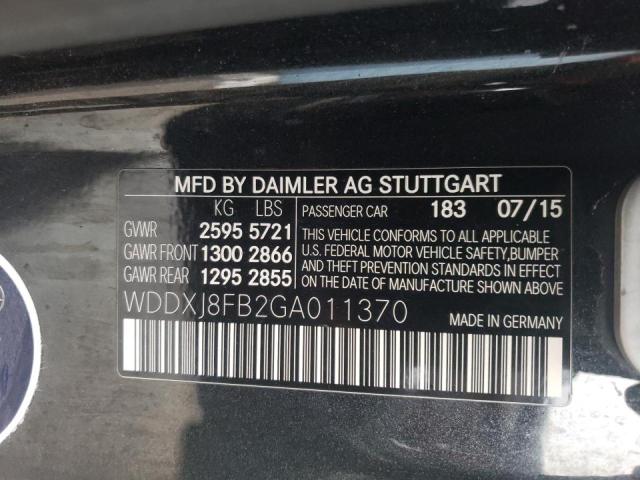 2016 MERCEDES-BENZ S 550 WDDXJ8FB2GA011370