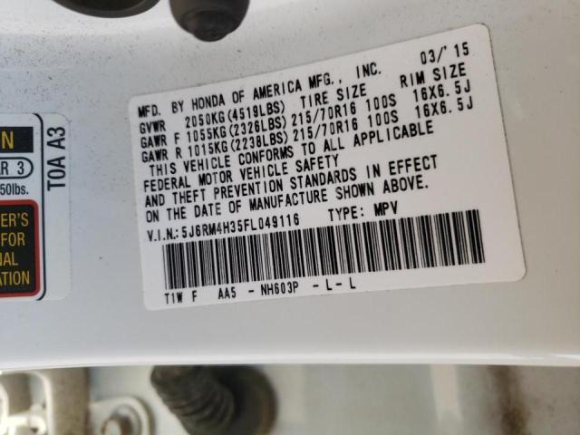 Фото: 5J6RM4H35FL049116 - 10