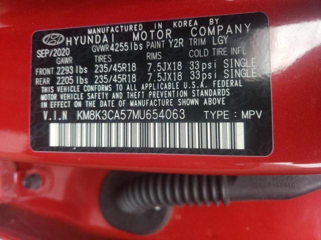 2021 HYUNDAI KONA LIMIT - KM8K3CA57MU654063