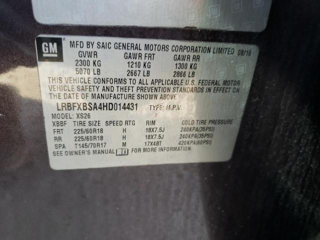2017 BUICK ENVISION E LRBFXBSA4HD014431