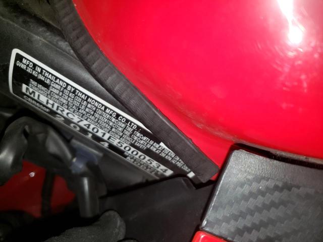 2014 HONDA CBR650 F MLHRC7401E5000534