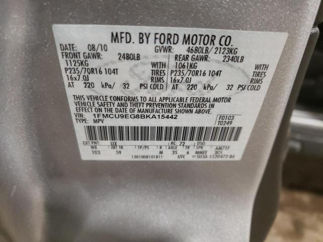 2011 FORD ESCAPE LIM 1FMCU9EG8BKA15442