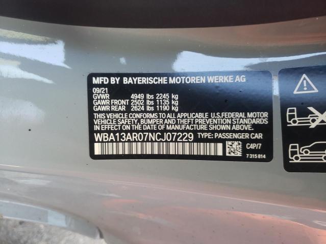 2022 BMW M440XI WBA13AR07NCJ07229