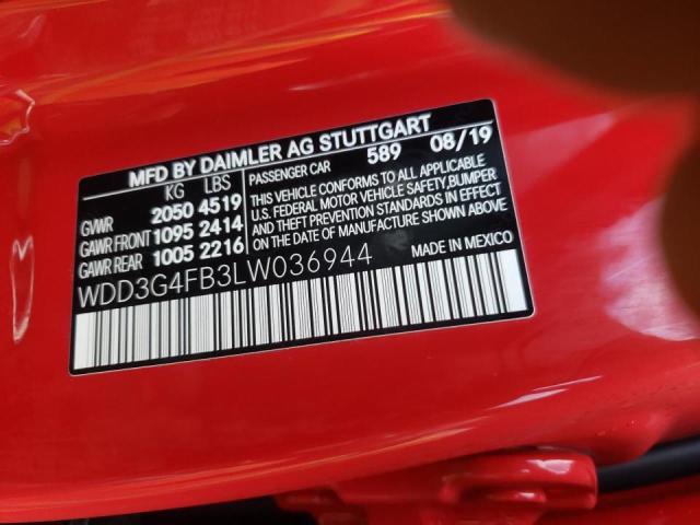 2020 MERCEDES-BENZ A 220 4MAT WDD3G4FB3LW036944