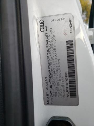 2015 AUDI S3 PREMIUM WAUBFHFF8F1078205