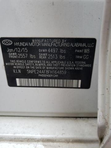 2015 HYUNDAI SONATA SE 5NPE24AF8FH164859