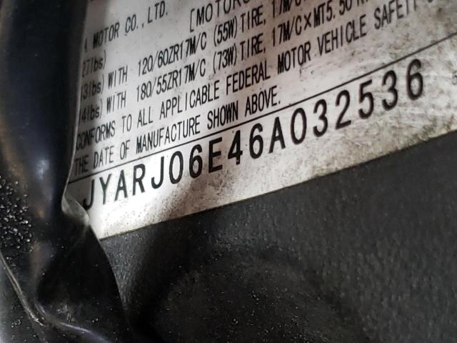 2006 YAMAHA YZF-R6 JYARJ06E46A032536
