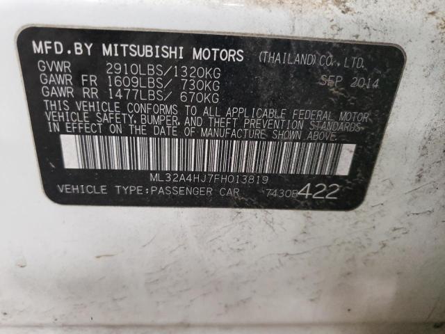 2015 MITSUBISHI MIRAGE ES ML32A4HJ7FH013819