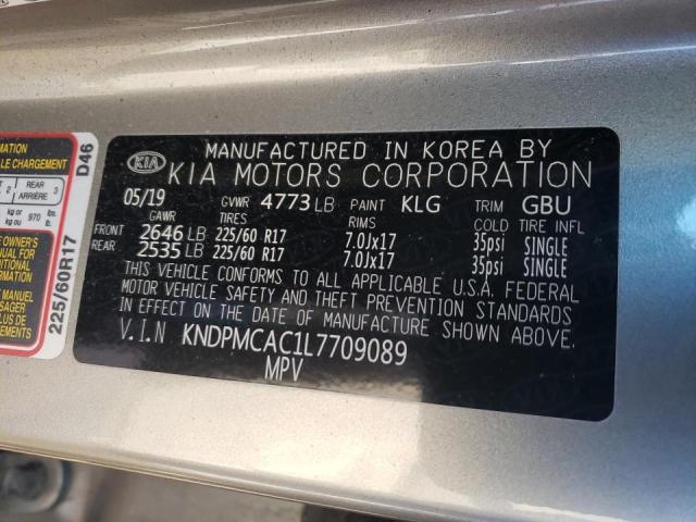 2020 KIA SPORTAGE L KNDPMCAC1L7709089