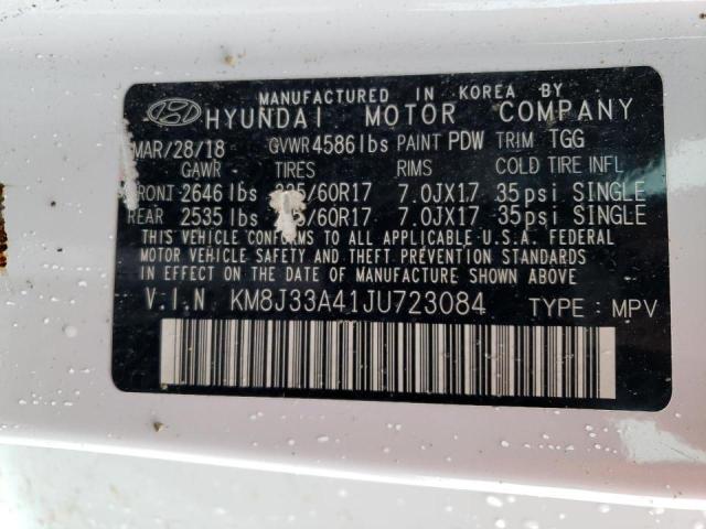 2018 HYUNDAI TUCSON SEL - KM8J33A41JU723084