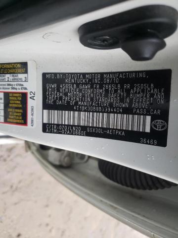 2011 TOYOTA AVALON BAS 4T1BK3DB8BU394404