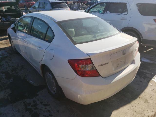 2012 HONDA CIVIC HF 2HGFB2F63CH322841