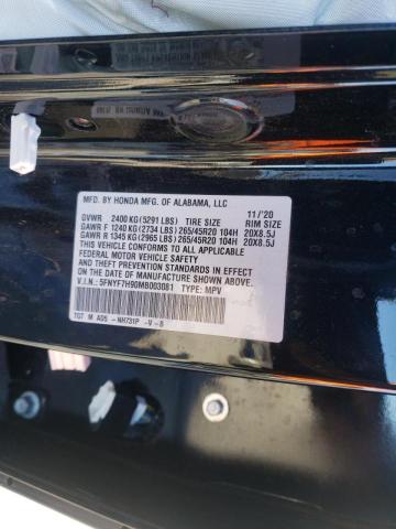 2021 HONDA PASSPORT T 5FNYF7H90MB003081