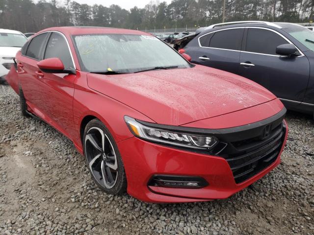 Salvage cars for sale from Copart Ellenwood, GA: 2018 Honda Accord Sport