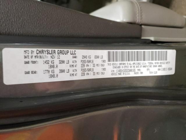 2013 DODGE DURANGO CR 1C4RDHDG5DC608165