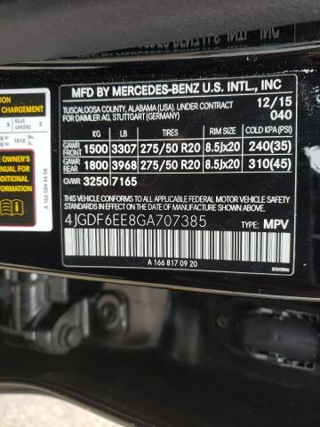 2016 MERCEDES-BENZ GL 450 4MA 4JGDF6EE8GA707385