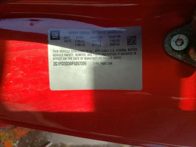 2015 CHEVROLET CAMARO LT - 2G1FD3D38F9257399